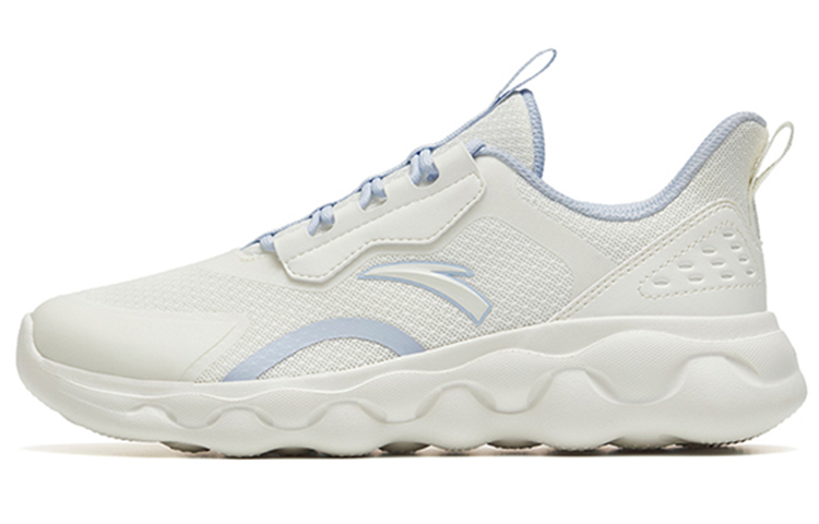 ANTA Sheepskin Running Shoes Women's Low top Ivory White/Oxygen Blue