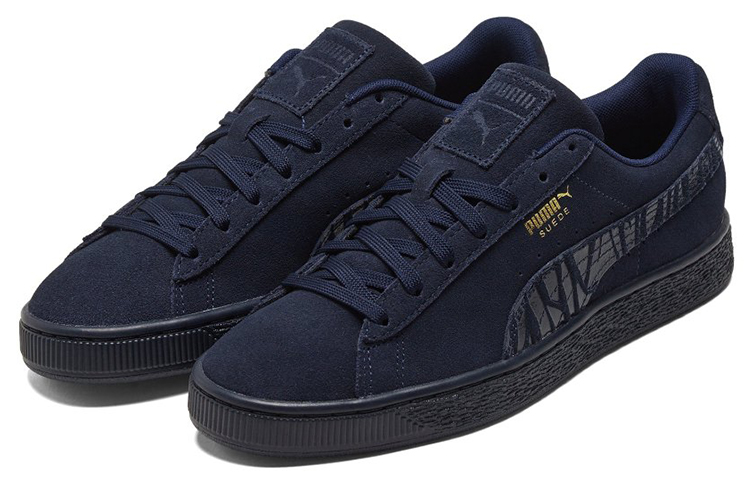 PUMA Suede Mono Deboss 'Dark Blue Black' купить в интернет-магазине Yoocart с быстрой доставкой по России.