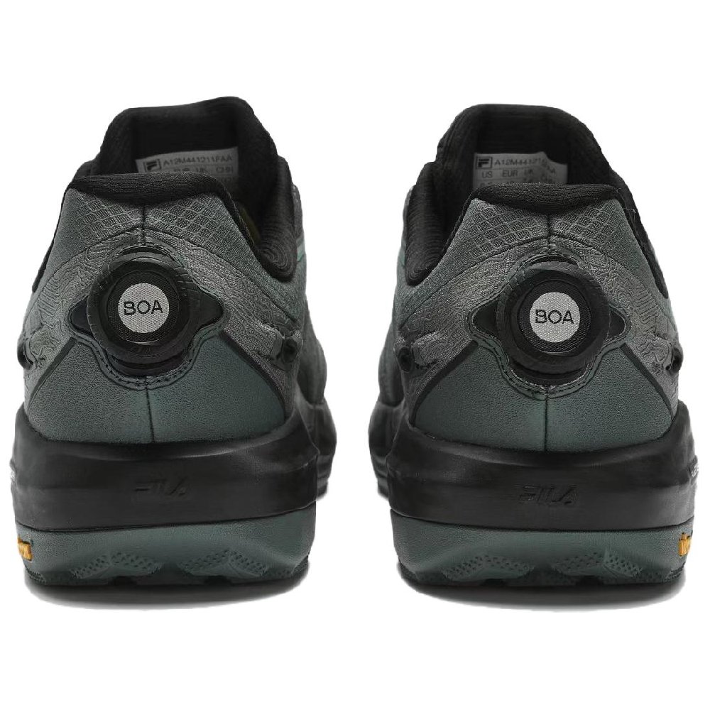 FILA BOA EXPLORER 2 Anti-Slip Wear-Resistant Low-Top Trail Running Running Shoes Men's Gray Green