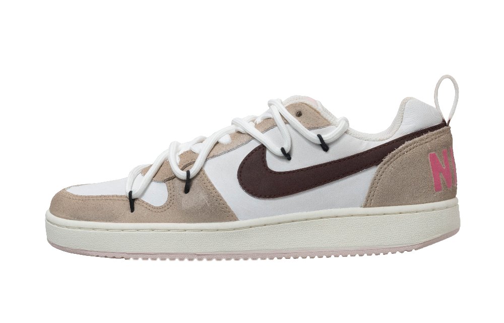 Nike Court Borough Series Low Anti-Slip Wear-Resistant Low-Top Skateboard Shoes Women's Light Brown