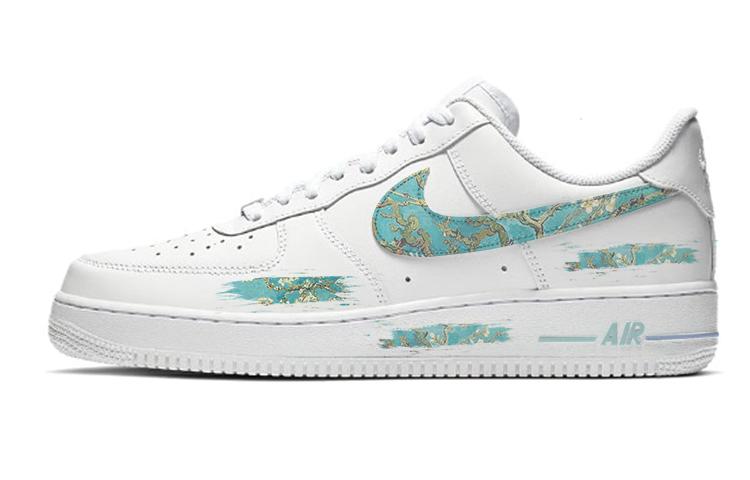 Nike Air Force 1 Anti-Slip Wear-Resistant Low-Top Skateboard Shoes Women's Pure White