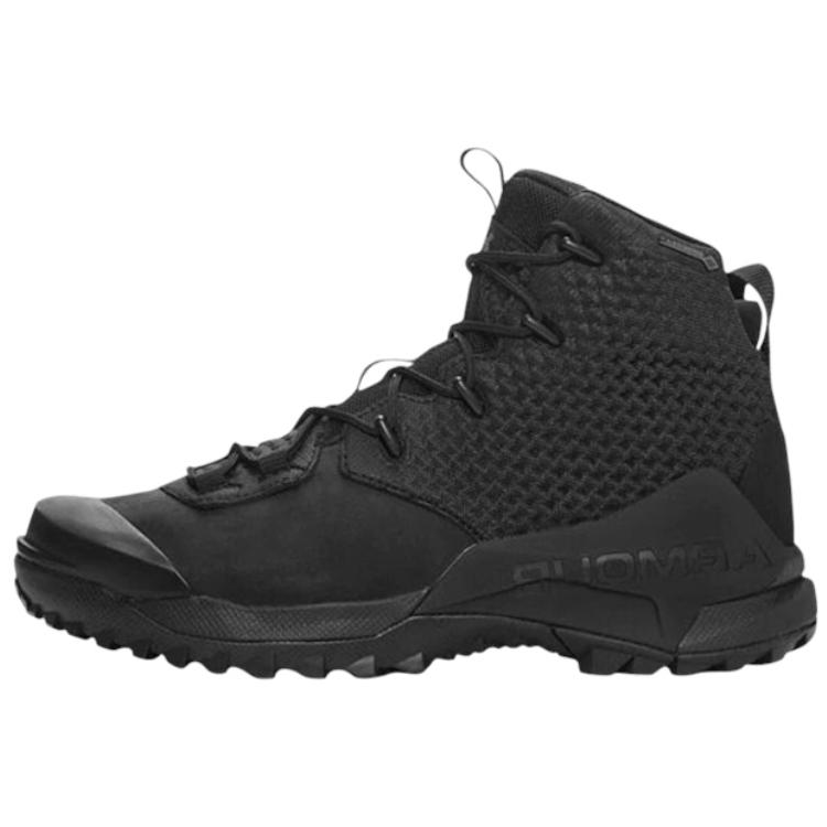 Under Armour Anti-Slip Wear-Resistant Mid-Top Hiking Shoes Men's Black
