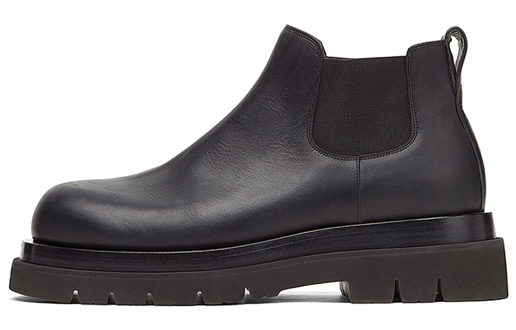 Bottega Veneta BV Lug Ankle-Length Chelsea Boots Men's Black