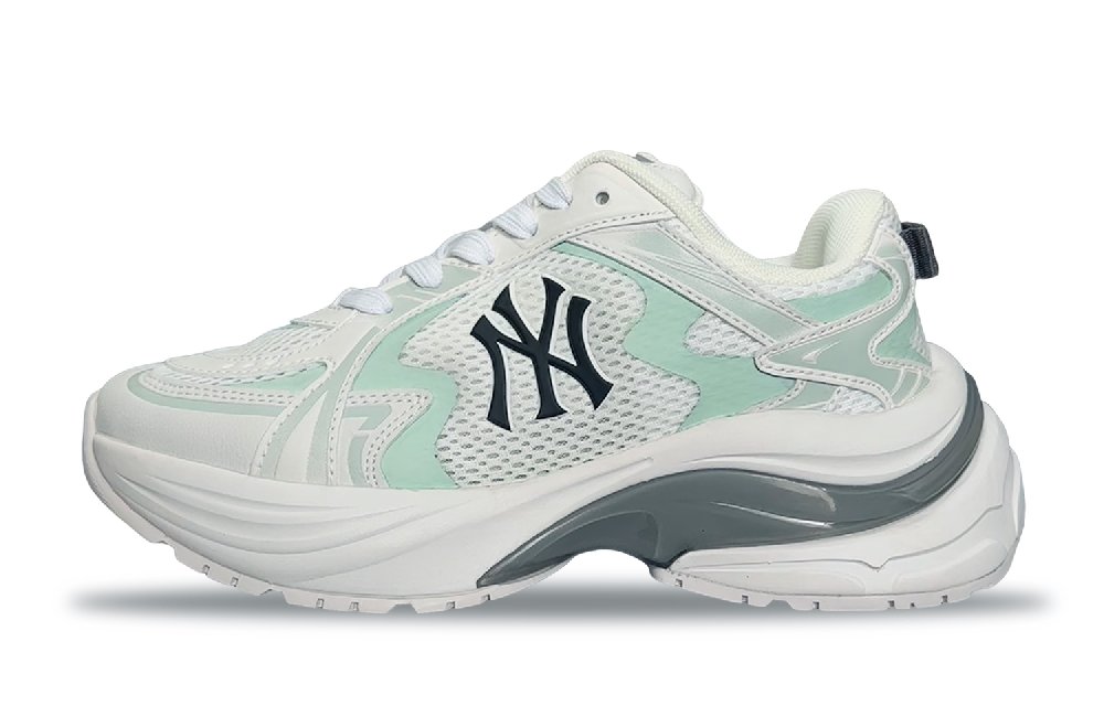 MLB New York Yankees Abrasion Resistant Breathable Low Top Casual City Commute Running Shoes Unisex Emerald Green