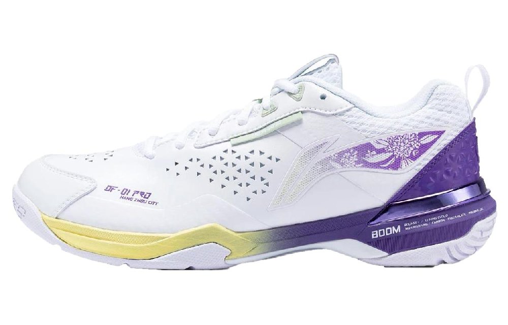 LiNing Blade Pro Cushioned Slip Resistant Abrasion Resistant Low Top Badminton Shoes Unisex White