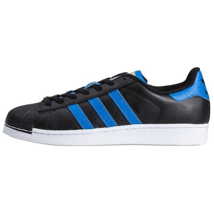Adidas Originals SUPERSTAR Low Top Skateboard Shoes Unisex Black Blue