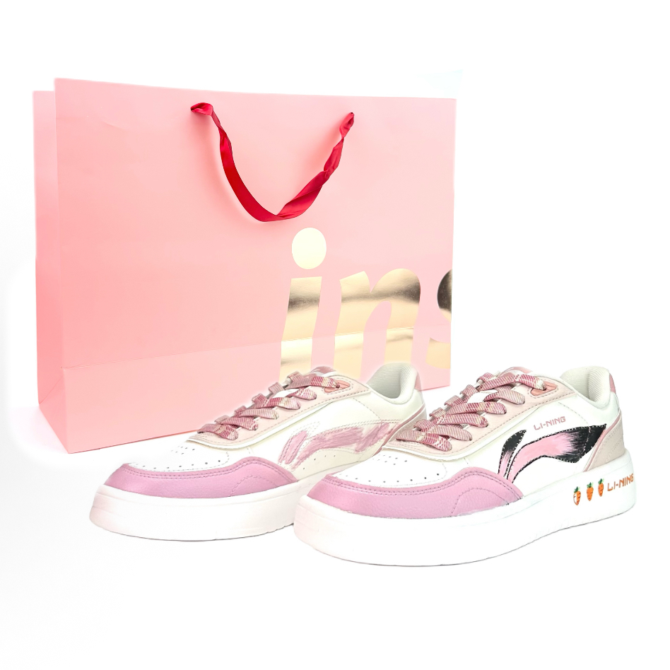LiNing Su Cushioning, Lightweight, Breathable Low Top Skateboard Shoes Women's Pink