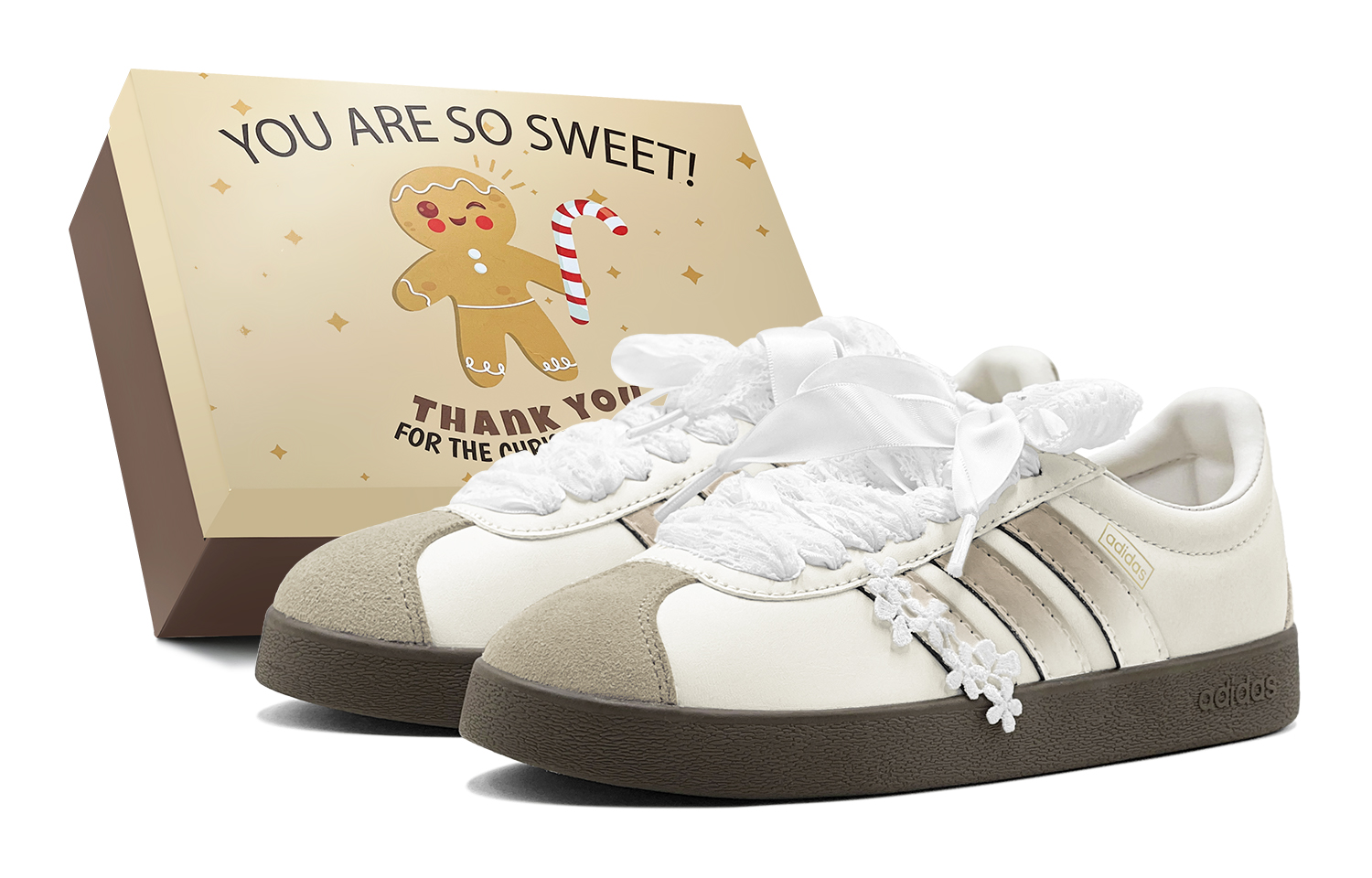 Adidas Vl Court Classic Skateboard Shoes Unisex Low top White