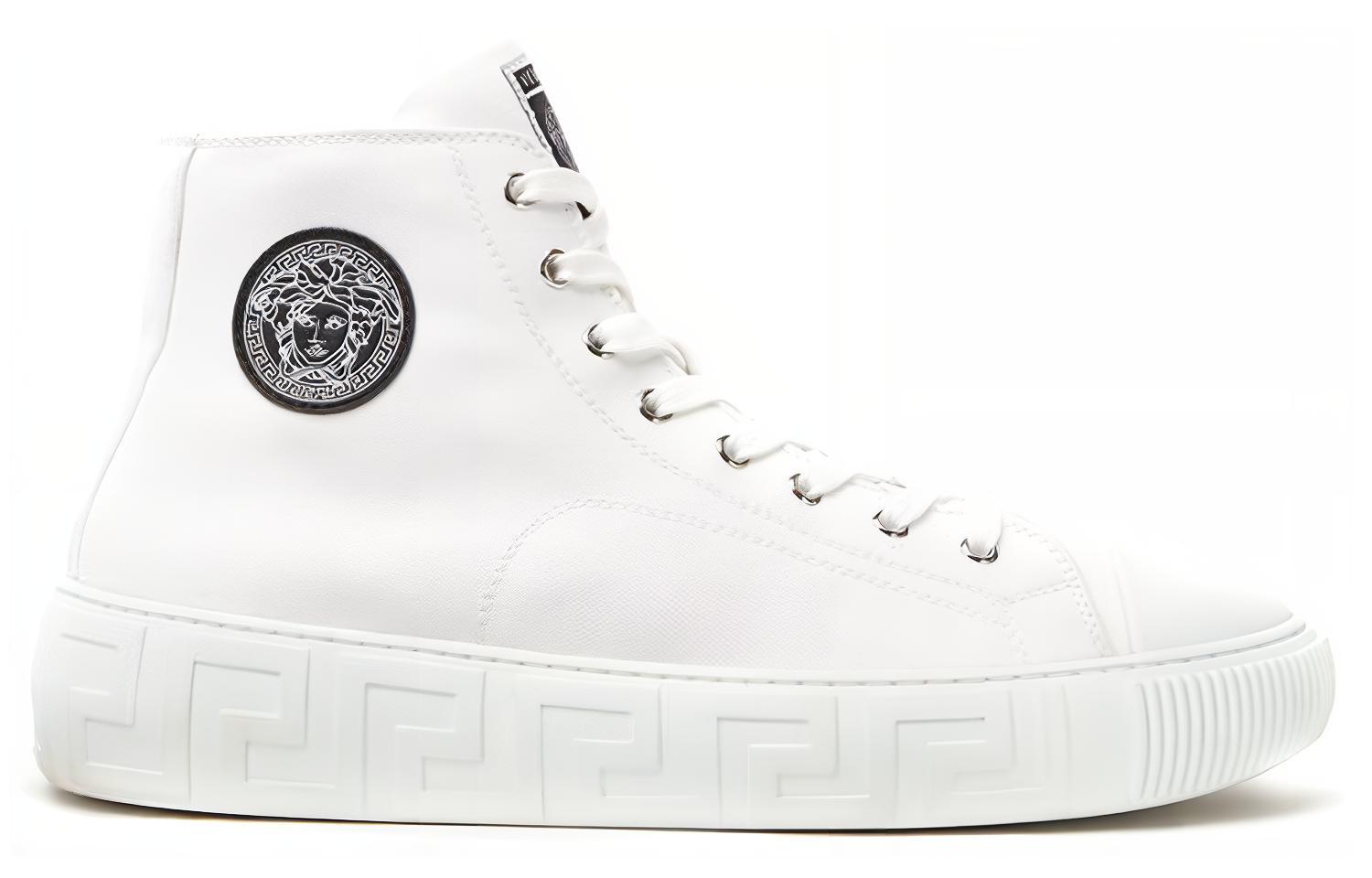 VERSACE Canvas Shoes Women's High top White купить в интернет-магазине Yoocart с быстрой доставкой по России.