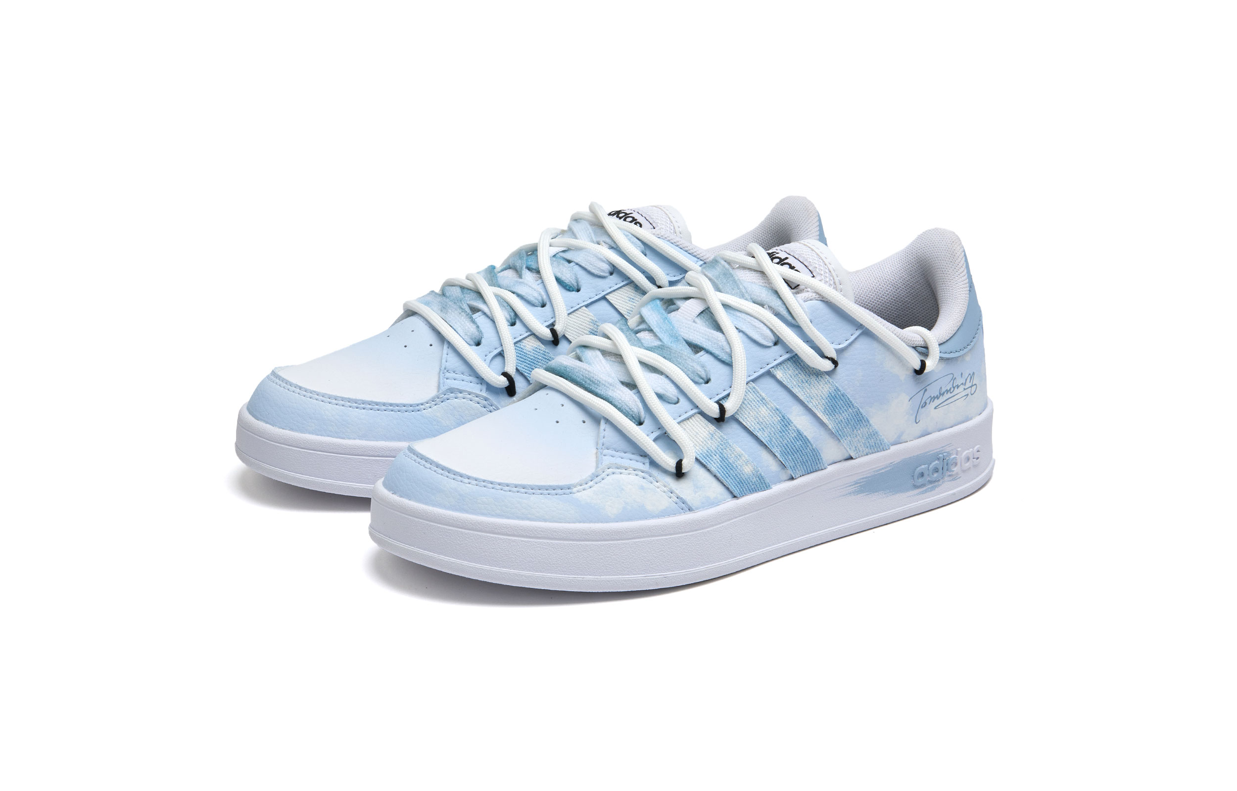 Adidas Neo Breaknet Fresh Monet Anti-Slip Wear-Resistant Low-Top Skateboard Shoes Men's Sky Blue купить в интернет-магазине Yoocart с быстрой доставкой по России.