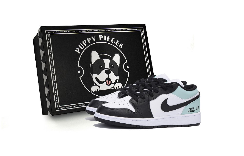 JORDAN Air Jordan 1 Vintage Basketball Shoes Men's Low top White Tiffany