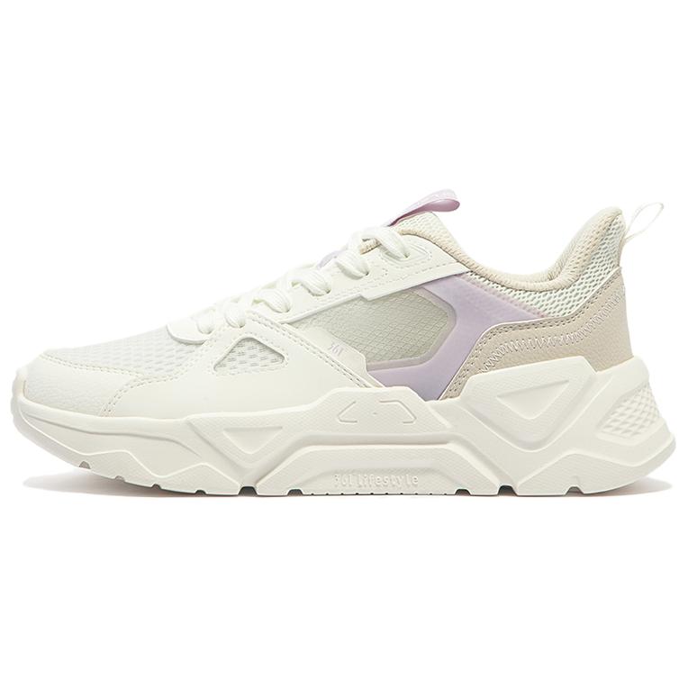 361° Cushioning, Wear Resistant Low Top Casual Shoes Women's White Purple