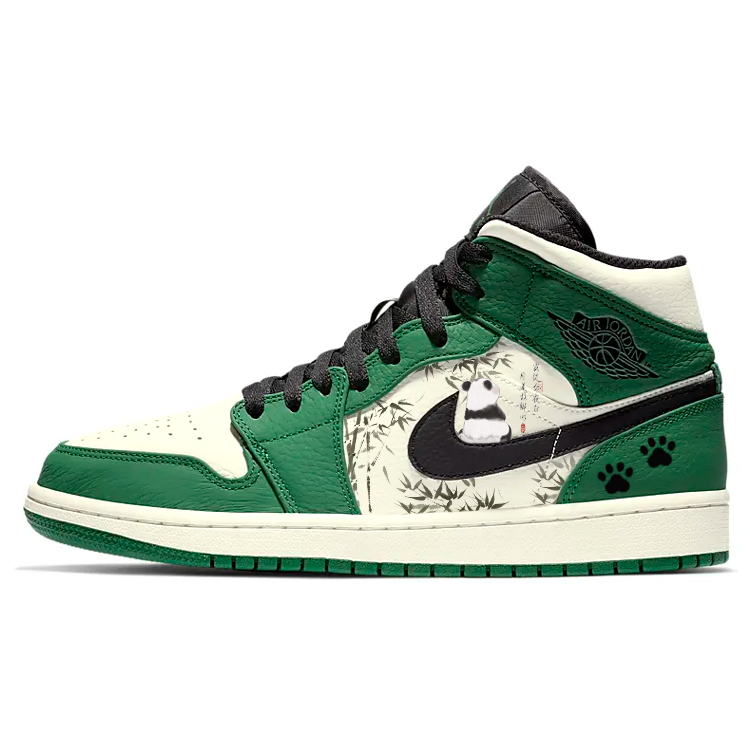 Jordan Air Jordan 1 Vintage Basketball Shoes Men's Mid top White/Green купить в интернет-магазине Yoocart с быстрой доставкой по России.
