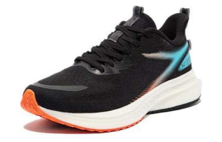 361° Cushioned Slip-Resistant Low-Top Running Shoes Men's Black Blue