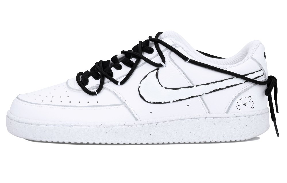 Nike Court Vision Low Vlad Low-Top Skateboard Shoes Men's Black White
