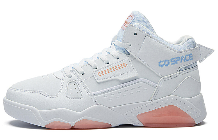 361° Slip-Resistant Cushioning High-Top Skateboard Shoes Women's White Blue