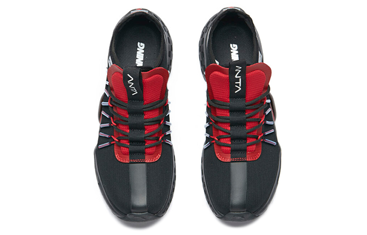 Anta Cushioning Slip Resistant Lightweight Rebound Low Top Casual Shoes Men's Black Red купить в интернет-магазине Yoocart с быстрой доставкой по России.