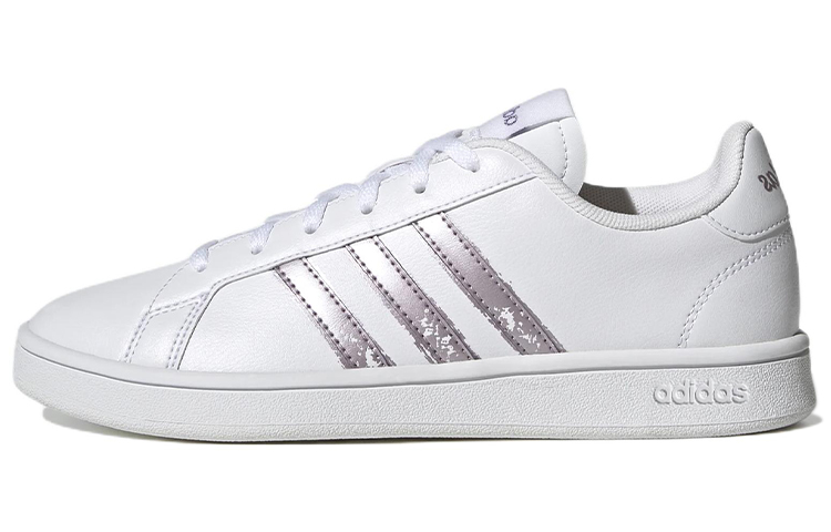 Adidas Grand Court Base Beyond 'White Matte Purple Metallic' Women's