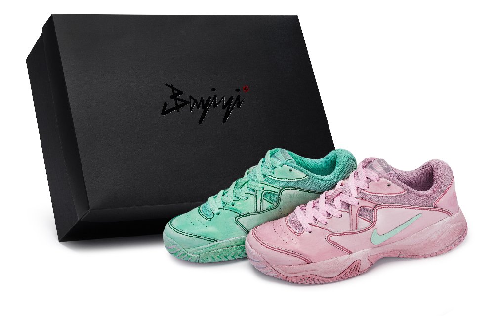 Nike Court Lite 811 Manufacturing, Litchi, Special Shoe Box Abrasion Resistant Low Top Tennis Shoes Women's Pink Green