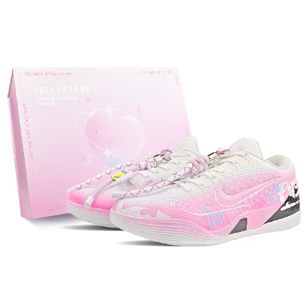 Nike Kobe 9 BNK Heartbeat Pink, Court Elf Cushioning, Wear Resistant Low Top Basketball Shoes Unisex Pink
