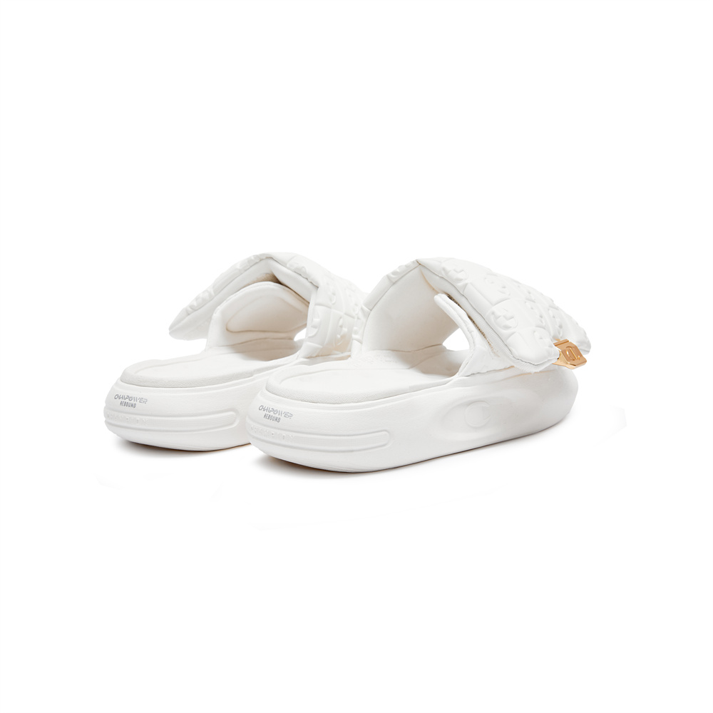 Champion Campus EVA Leather Patchwork Quiet Slide Slippers Women's White купить в интернет-магазине Yoocart с быстрой доставкой по России.