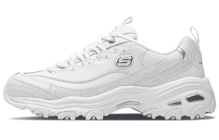 Skechers D'LITES Daddy Shoes 'White Silver' Women's