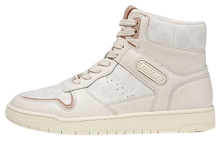 COACH High Top Stylish Skateboarding Shoes Women's White