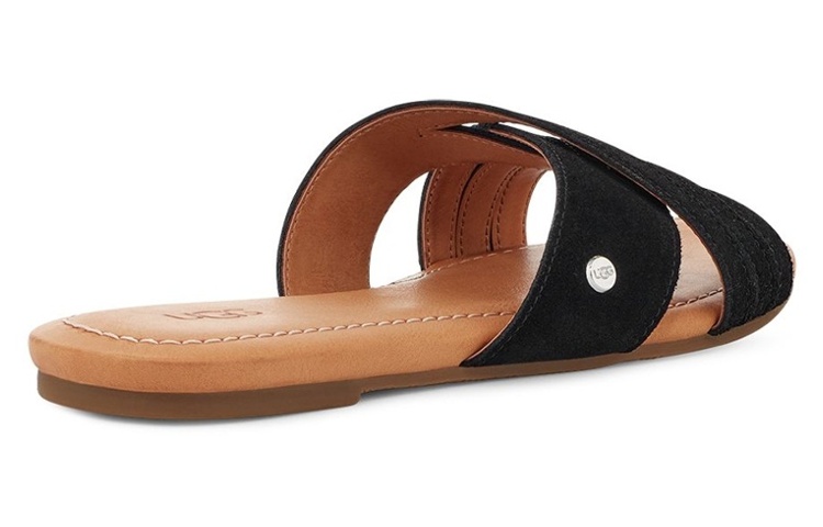 UGG Rubber Sole Slide Slippers Women's Black купить в интернет-магазине Yoocart с быстрой доставкой по России.