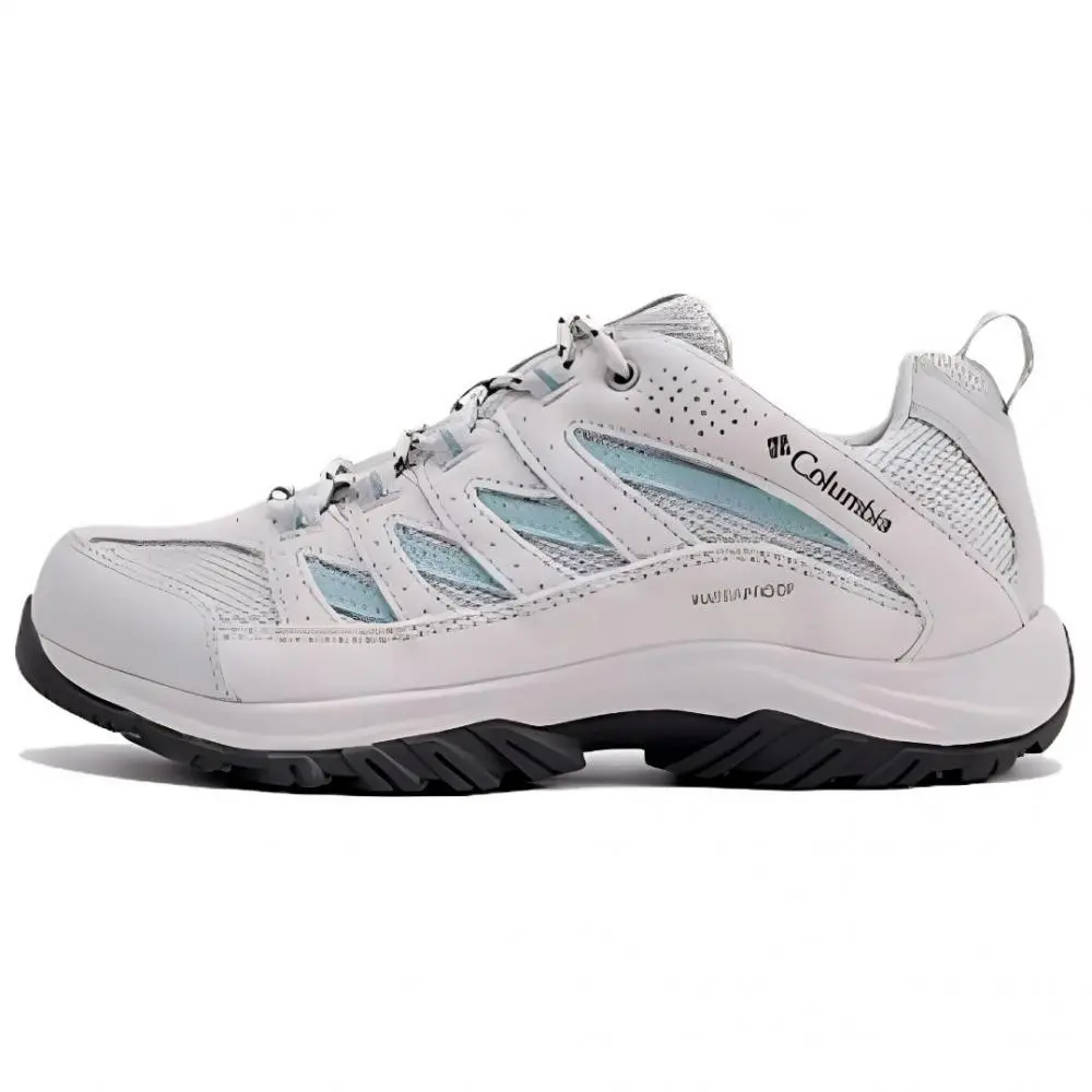 Columbia Crestwood Shock Absorbers Slip Resistant Abrasion Resistant Low top Hiking Shoes Women's Light Gray