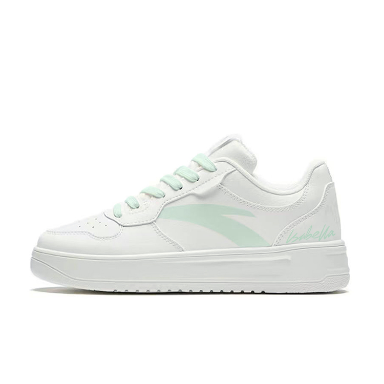 Anta Relaxed Anti Slip Wear Resistant Low Top Skateboard Shoes Unisex White