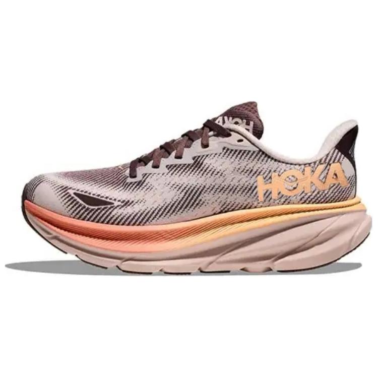 HOKA ONE ONE Clifton 9 Anti-Slip Wear-Resistant Low-Top Running Shoes Women's Pink