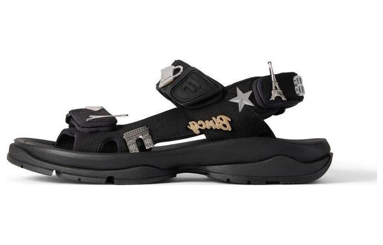 Balenciaga Tourist Beach Sandals Women's Black