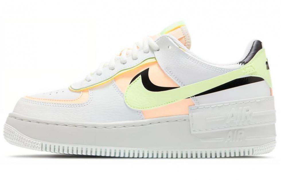 Nike Air Force 1 Low Shadow Summit White Barely Volt Crimson Tint Women's