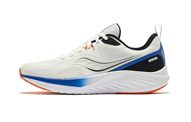 Saucony LANCER 3 Low Top Running Shoes Men's White Black Blue
