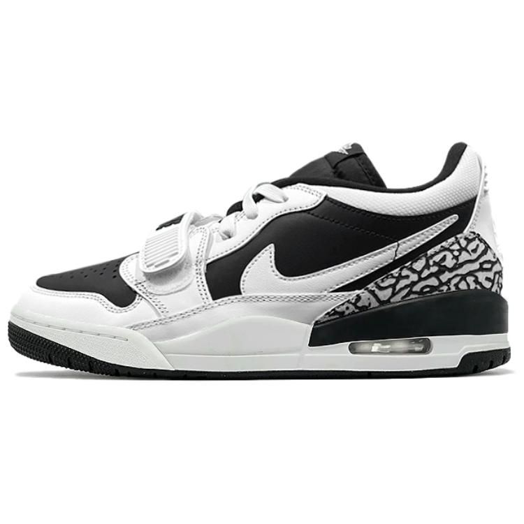 Jordan Legacy 312 Abrasion Resistant Low Top Vintage Basketball Shoes Unisex White Black