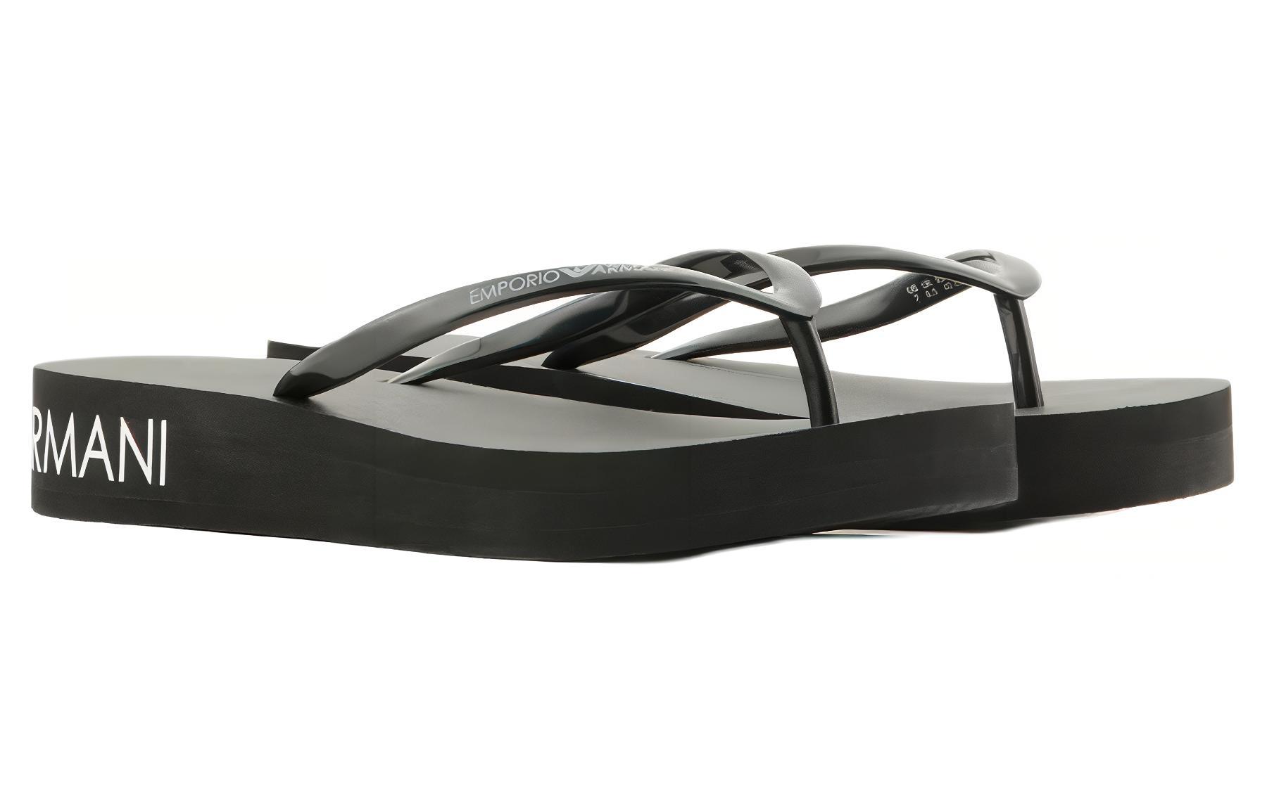 EMPORIO ARMANI Quiet Flip Flops Women's Black купить в интернет-магазине Yoocart с быстрой доставкой по России.