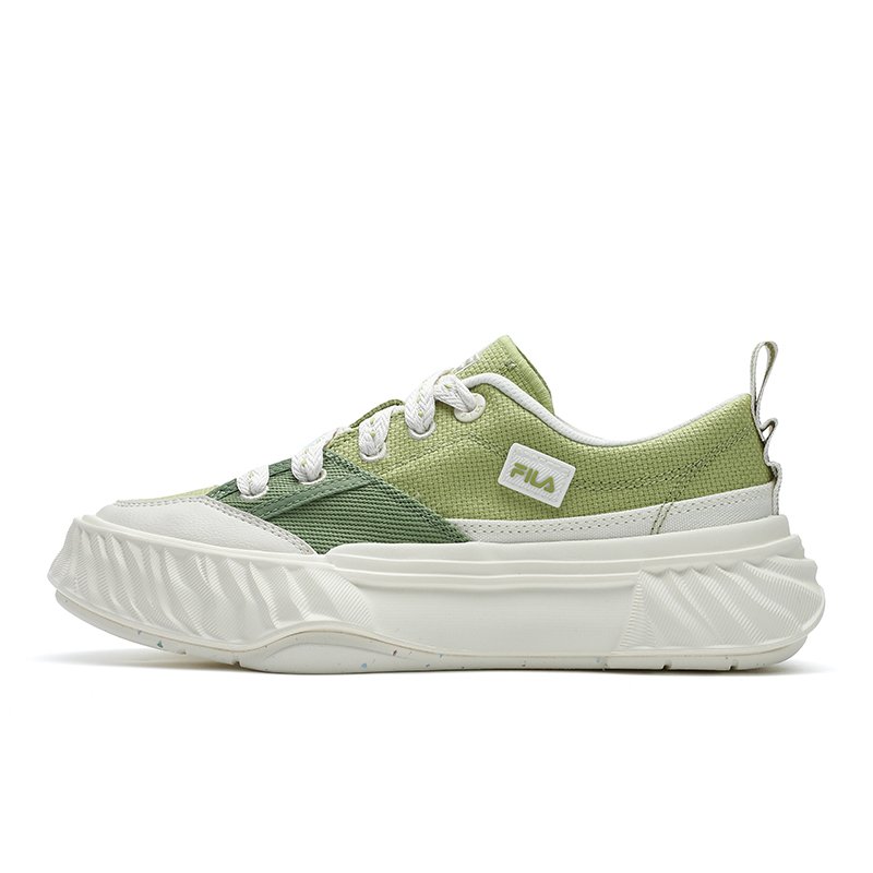 FILA Fosso Chuanxing Shoes Anti Slip Wear Resistant Low Top Canvas Shoes Women's Green
