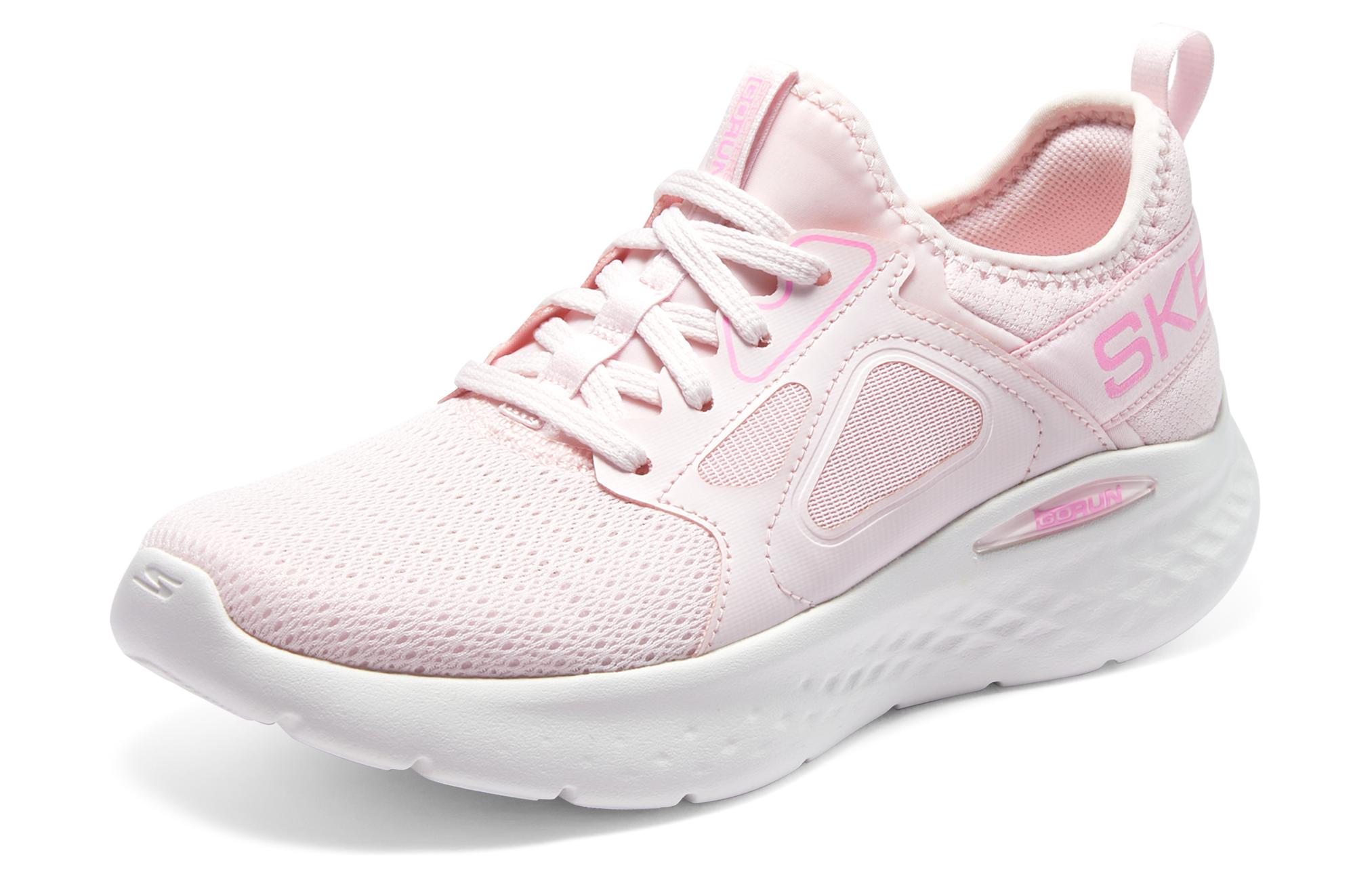 Skechers Go Run Lite Shock Absorbers Low Top Casual Running Shoes Women's Pink купить в интернет-магазине Yoocart с быстрой доставкой по России.
