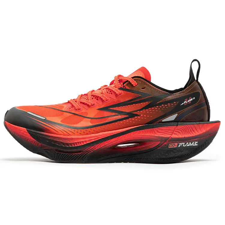 361° Flying Flame 3.5 Running Shoes Unisex Low top Fluorescent Dark Red, Obsidian Black