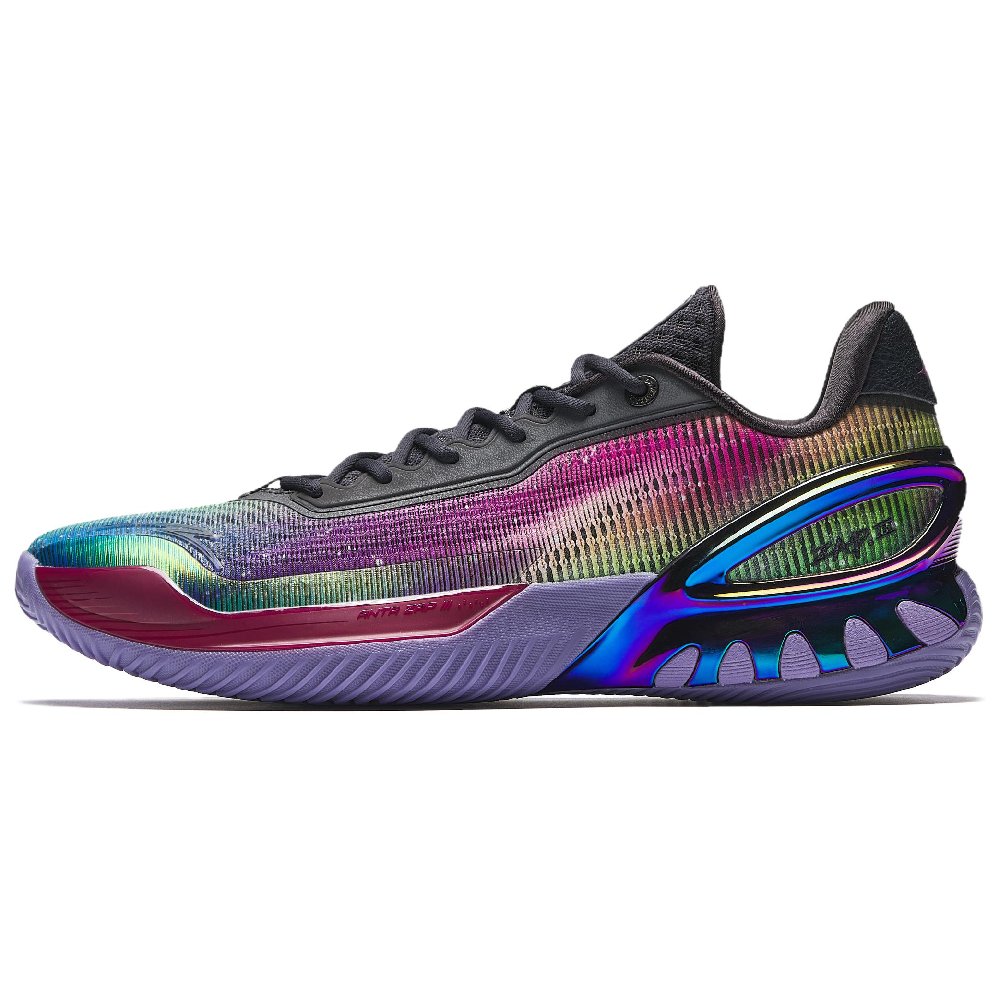 Anta Zap 3 Cushioning, Wear Resistant Low Top Front Fork Carbon Plate Basketball Shoes Men's Gray White Red