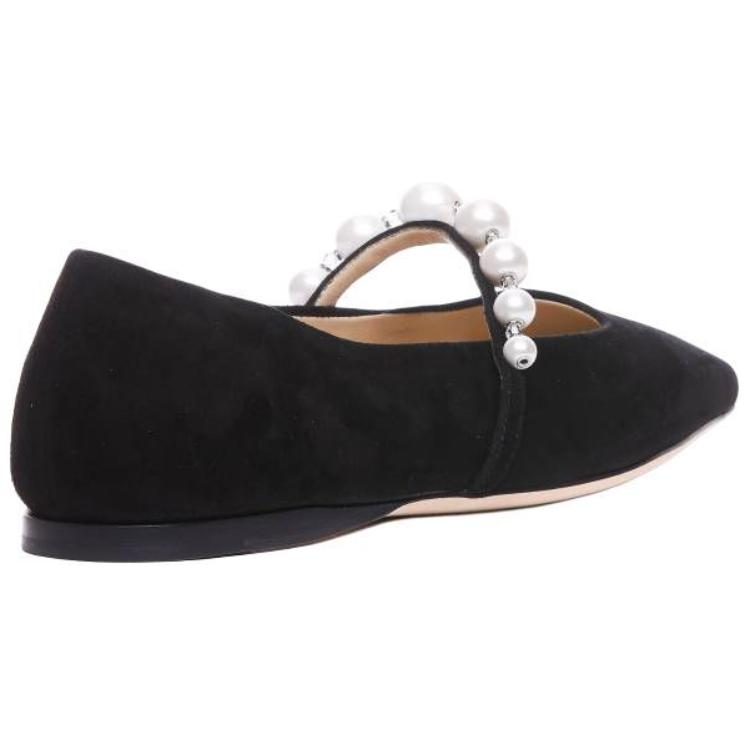 Jimmy Choo Ade Flat Mary Jane Shoes Women's Black