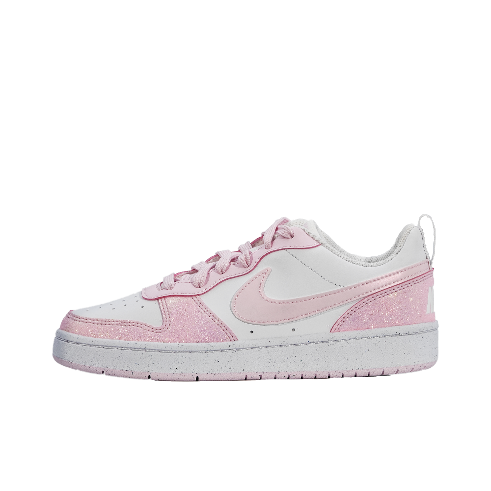 Nike Court Borough Baby's Breath Breathable Low-Top Skateboard Shoes Women's Pink Diamond