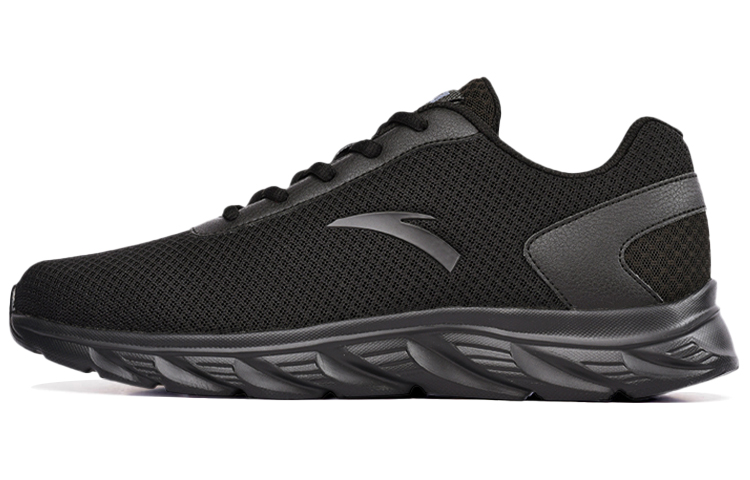 Anta Wear-Resistant Low-Top Running Shoes Men's Pure Black