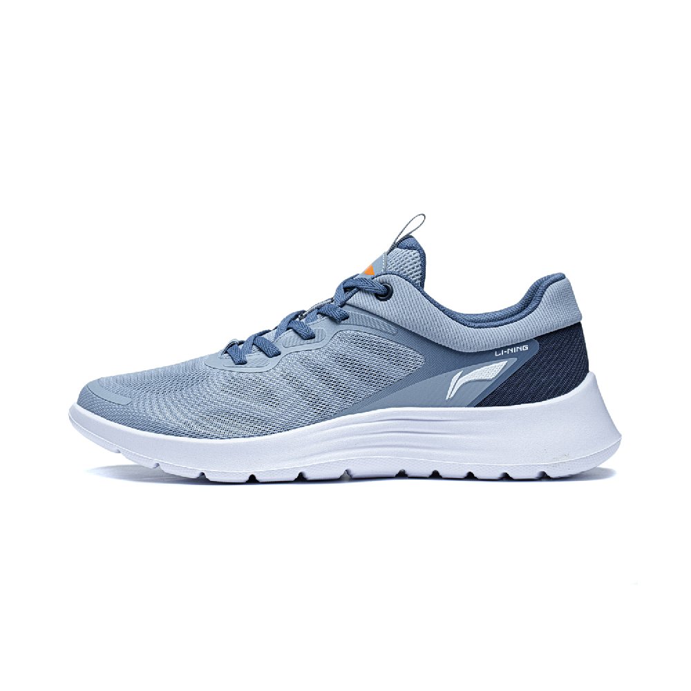 LiNing Feather Shock Absorbers Slip Resistant Abrasion Resistant Low top Running Shoes Men's Blue