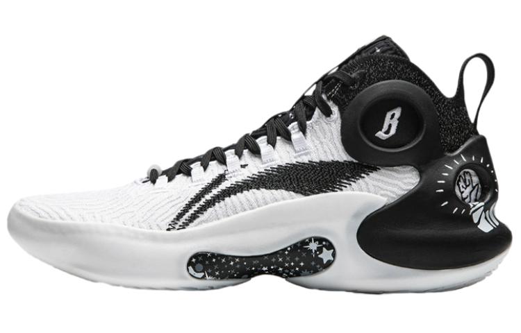 BILLIONAIRE BOYS CLUB x LiNing Charming ULTRA Anti-Slip Wear-Resistant Mid-Top Basketball Shoes Men's Black White