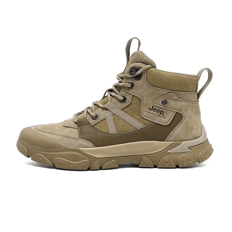 Jeep Short Outdoor Boots Men's Khaki