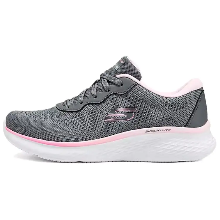Skechers Sport Low Top Casual Running Shoes Women's Gray Pink