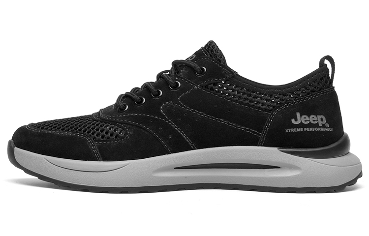 Jeep Anti-Slip And Wear-Resistant Breathable Low-Top Casual Shoes Men's Black