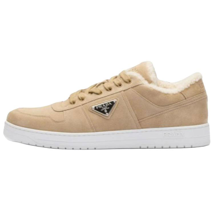PRADA Low-Top Skateboard Shoes Men's Light Brown