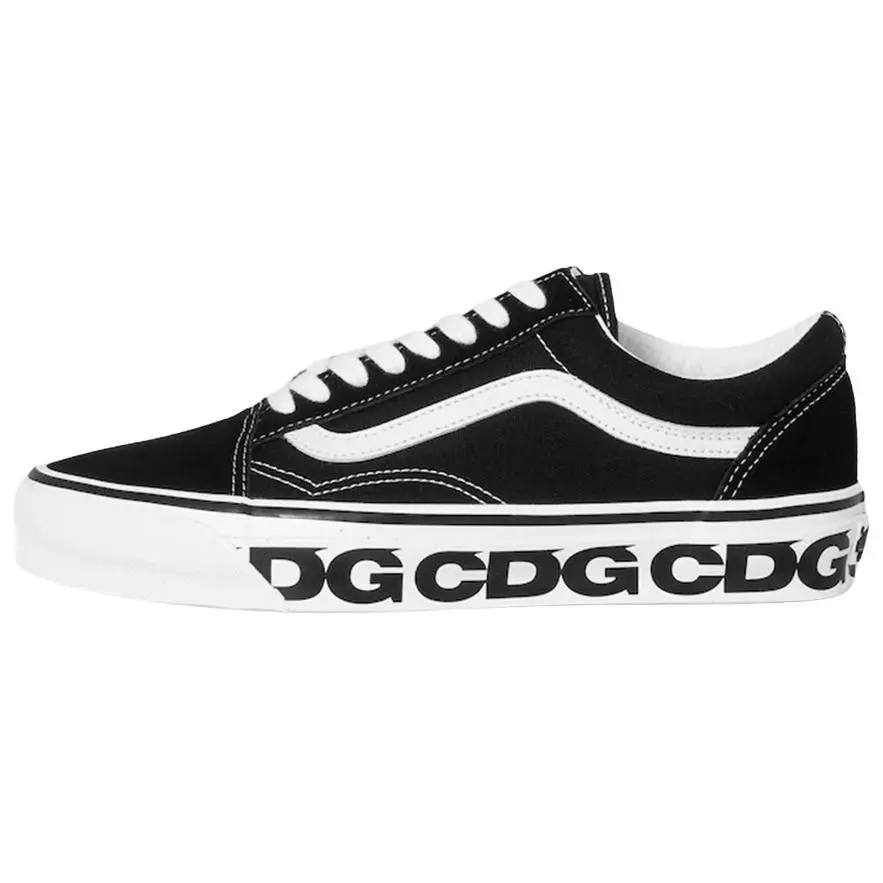 CDG x Vans Old Skool 36 Low Top Skateboard Shoes Men's Black White